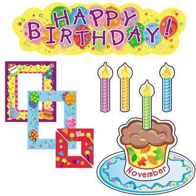 Birthday Mini Bulletin Board Set