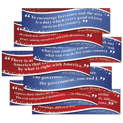 Edupress™ Mini Bulletin Board Sets; American Presidents Quotes