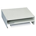 Martin Yale Mead-Hatcher Stackable Monitor Riser, Gray/Silver (21202)