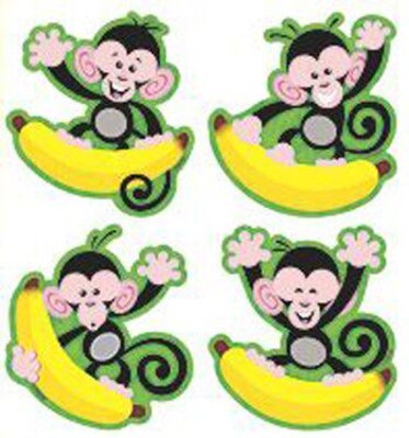 Trend® Mini Accents® Variety Packs, Monkeys and Bananas