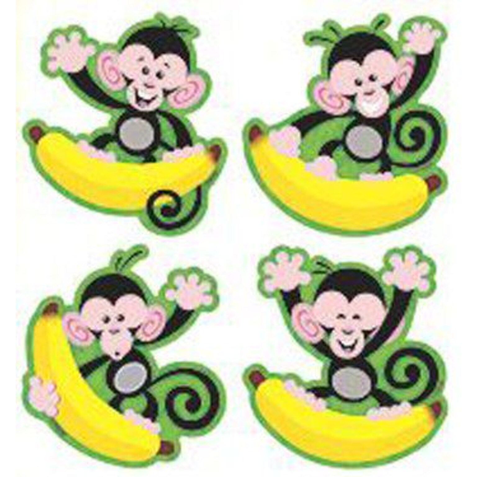 Trend® Mini Accents® Variety Packs, Monkeys and Bananas