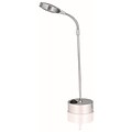 V-LIGHT LED Task Lamp with Gooseneck Arm, 11.4H, Brushed Nickel (VS01126BN)