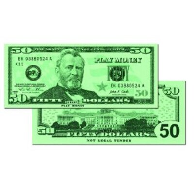 Money, Learning Advantage™ $50 Bills Set of 50