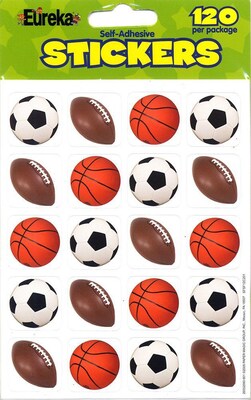 Eureka Mixed Sports Theme Stickers, 120 ct. (EU-655209)