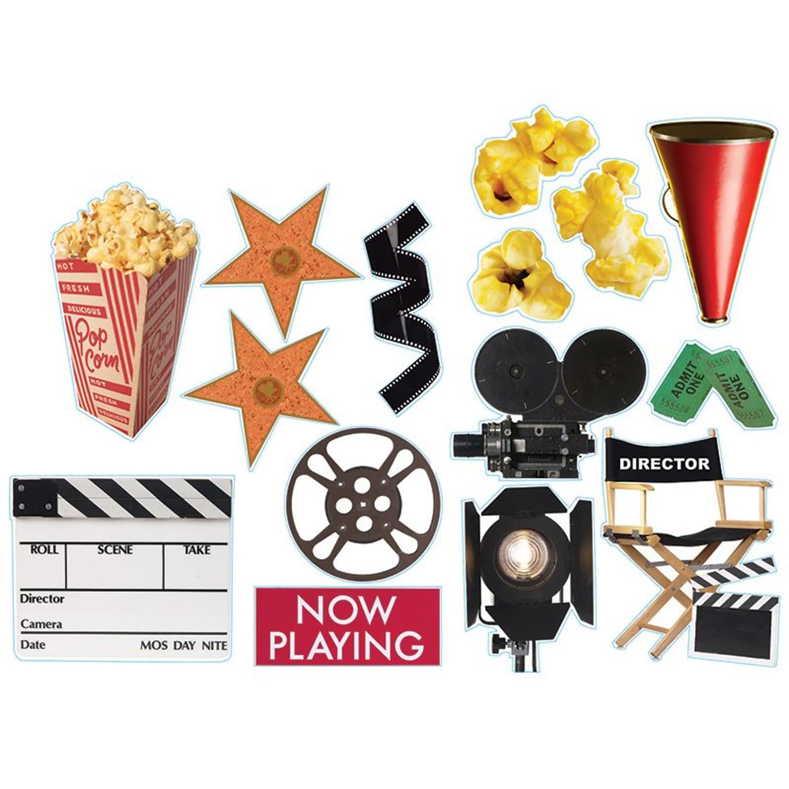 Movie Theme Two-Sided Deco Kit