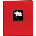 Pioneer Fabric Frame Scrapbook, 8.5 x 11, Red