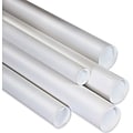 3 x 26 - Staples White Mailing Tubes with Cap, 24/Case