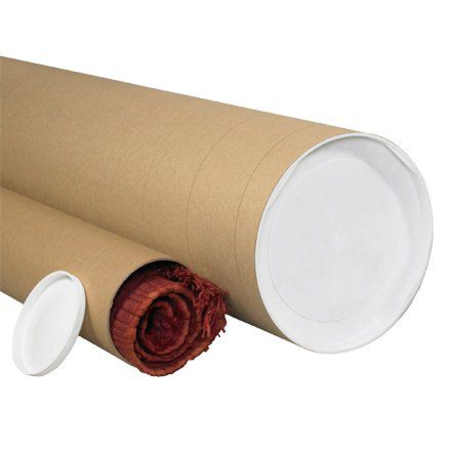 5 x 60 - Staples Kraft Jumbo Mailing Tube, 15/Case