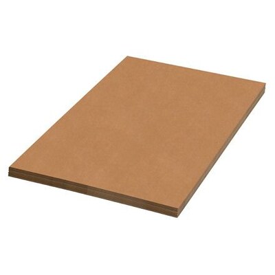 SI Products Corrugated Sheet, 16 x 16, 32 ECT, Kraft, 50/Bundle (SP1616)