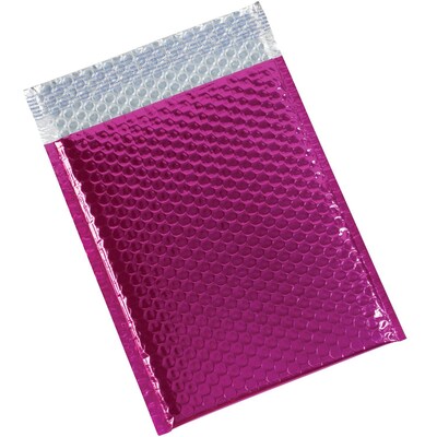 Staples 9 x 11 1/2 Pink Glamour Bubble Mailer, 100/Case