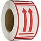 Tape Logic (Two Red Arrows Over Red Bar) Shipping Label, 3" x 5", 500/Roll