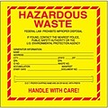 Tape Logic Hazardous Waste - Standard Shipping Label, 6 x 6, 500/Roll