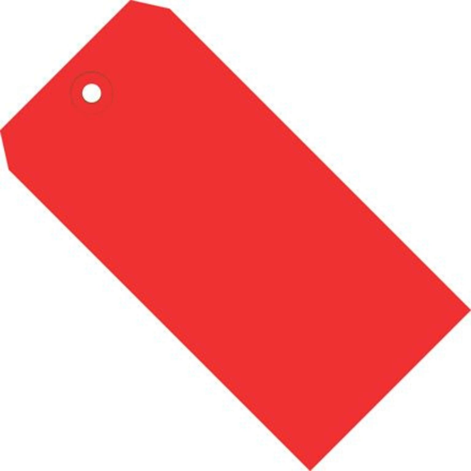 Quill Brand® Shipping Tag, 13 Pt, 2 3/4 x 1 3/8, Red, 1000/Case (G11011E)