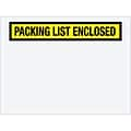 Quill Brand Packing List Envelope, 4 1/2 x 6 - Yellow Panel Face, Packing List Enclosed, 1000/Ca