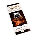Lindt Excellence 70% Cocoa Dark Chocolate Bars, 3.5 oz. Bars, 12 Bars/Box  (392825)