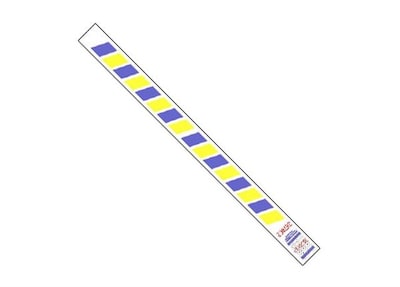 Tyvek® 3/4 x 10 Stripes Wristband, Blue/Yellow
