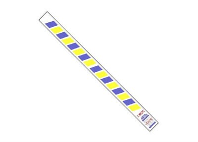 Tyvek® 3/4" x 10" Stripes Wristband, Blue/Yellow