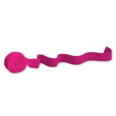 Creative Converting Hot Magenta Pink Streamer, 6 Count (DTC078290STRMR)