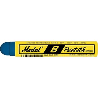 Markal Painstik Multi-Surface Paint Marker, Blue, 12/Box (434-80225)