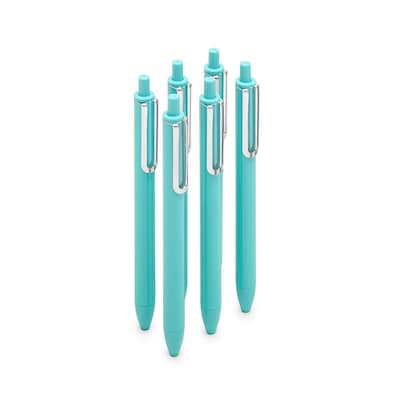 Poppin Aqua Retractable Gel Luxe Pens