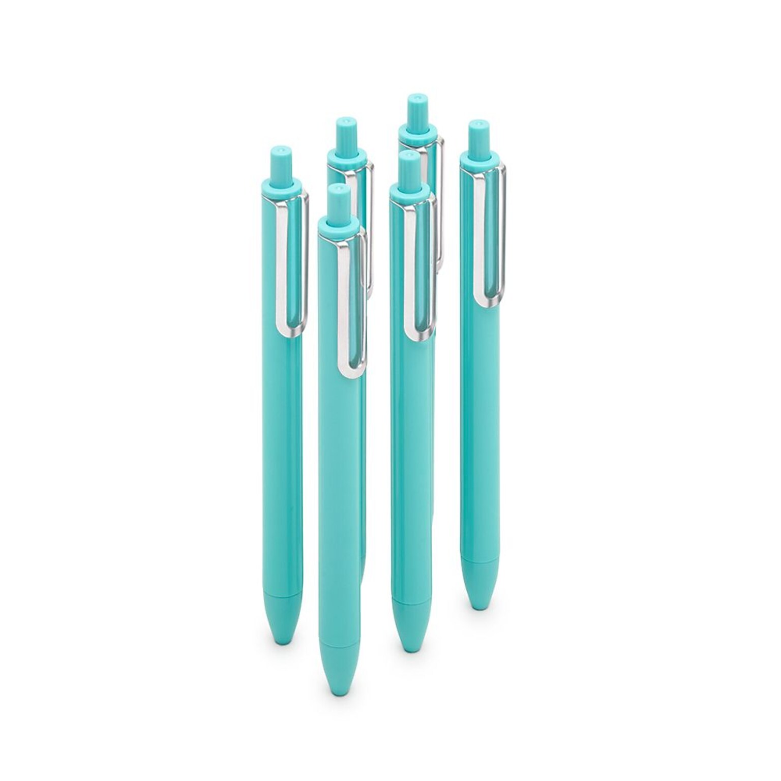 Poppin Aqua Retractable Gel Luxe Pens