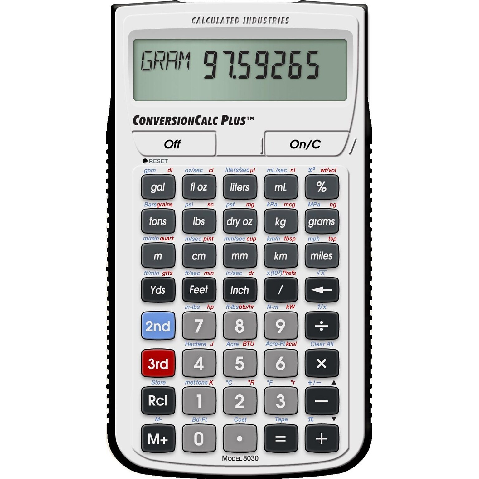 Calculated Industries Ultimate Professional (8030) Construction Calculator, Silver/Black