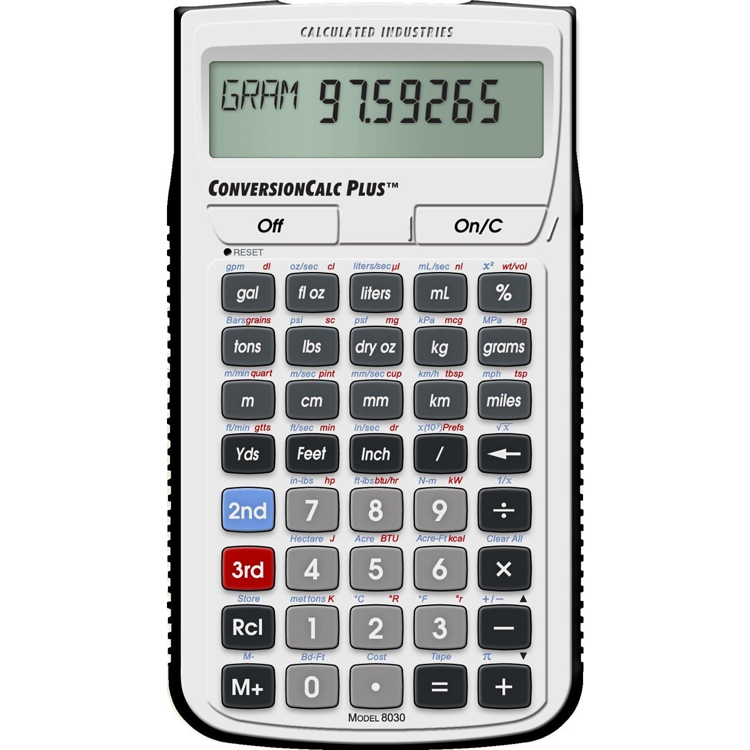 Calculated Industries Ultimate Professional (8030) Construction Calculator, Silver/Black