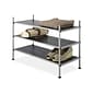 Whitmor 3-Tier Fabric Storage Shelves, Silver/Black (67794579)