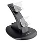Insten® 1713807 Dual USB Stand Charger For Sony PlayStation 4 Controller, Black