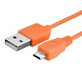 Insten® 10 Universal Micro USB Data Cable; Orange