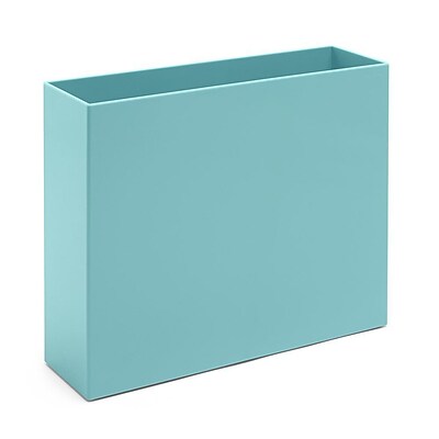 Poppin Plastic File Box, Letter Size, Aqua (101274)