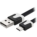 Insten® 1m Noodle USB 2.0 Data Cable; Black