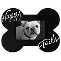 Malden Dog Bone Shaped Happy Tails Wood Picture Frame, Black, 3.5 x 5