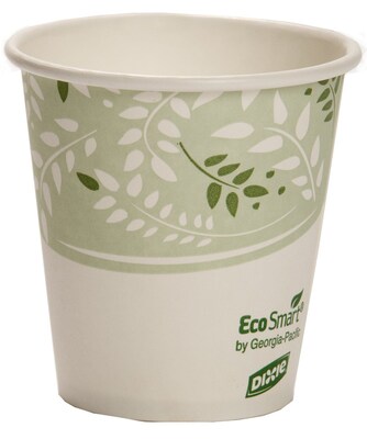 Dixie EcoSmart PLA Paper Hot Cups, 10 oz., White, 50/Pack (2340SPLA)