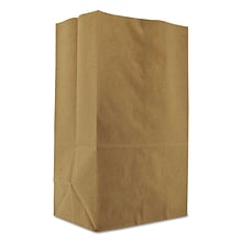 S & G PACKAGING Squat Kraft Paper Bags, 14.38 x 10.13 x 6.75,  500/Bundle