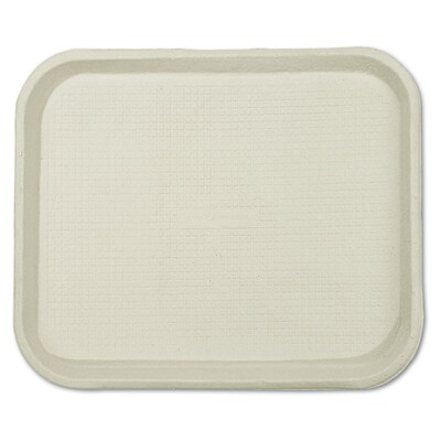 Chinet® Savaday Molded Fiber Food Trays, White, Rectangular, 1H x 9W x 12D, 250/Case