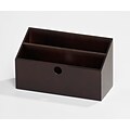 Bindertek Bright Wood Desk Organizing System Letter Box; Black (BTLBOX-BK)