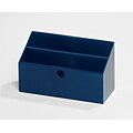Bindertek Bright Wood Desk Organizing System Letter Box; Navy (BTLBOX-NV)