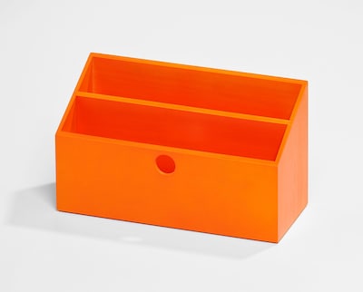Bindertek Bright Wood Desk Organizing System Letter Box; Orange (BTLBOX-OR)