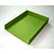 Bindertek Bright Wood Desk Stackable Letter Paper Tray, Green (BTLTRAY-GR)