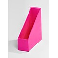 Bindertek Bright Wood Desk Organizing System Magazine File; Pink (BTMAG-PK)