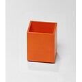 Bindertek Bright Wood Desk Organizing System Pencil Cup; Orange (BTPCUP-OR)