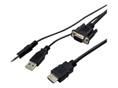 VisionTek® VGA to HDMI Male/Male Active Video Cable; Black (900824)