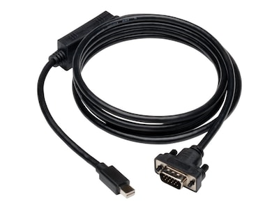 Tripp Lite Mini DisplayPort 1.2 to VGA Male/Male Active Adapter Cable, 10, Black (P586-010-VGA-V2)