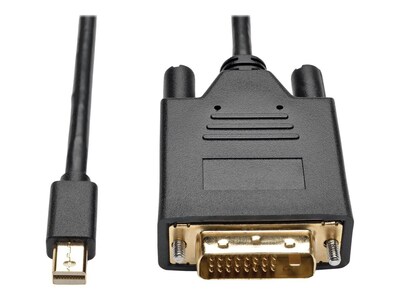 Tripp Lite Mini DisplayPort 1.2 to DVI-D Male/Male Active Adapter Cable; 3, Black (P586-003-DVI-V2)