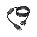 Tripp Lite DisplayPort 1.2 to VGA Male/Male Active Adapter Cable; 10, Black (P581-010-VGA-V2)