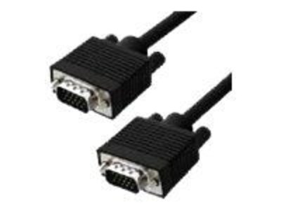 4XEM™ 6' High Resolution Coax VGA Male/Male Video Cable; Black