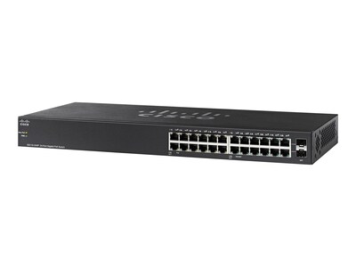 Cisco™ Small Business SG112-24 24 Port 1000Base-X Desktop Unmanaged Ethernet Switch; Black