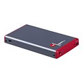 CRU ToughTech Secure m3 2.5 USB 3.0 External Drive Enclosure; Gray/Red (36280-1210-0000)
