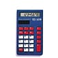 Texas Instruments TI-108 Elementary Calculator, Blue/Red/White